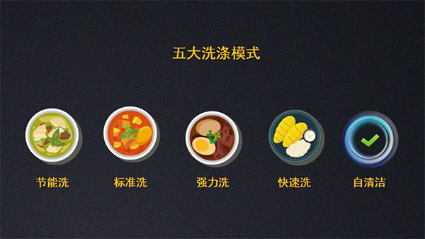 洗涤模式非常丰富