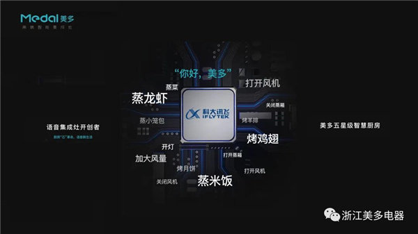 美多语音集成灶