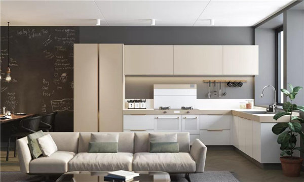  Spin, jump, and extend your arms to the infinity. The beauty of ample space is the reflection of the pain points in the narrow kitchen of modern cities, and is also the inherent beauty of high-end customized kitchen of Yitian "Morning in the Alps", which is high-end, luxurious and hazy