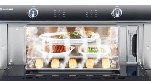 普森M5双蒸一烤集成灶