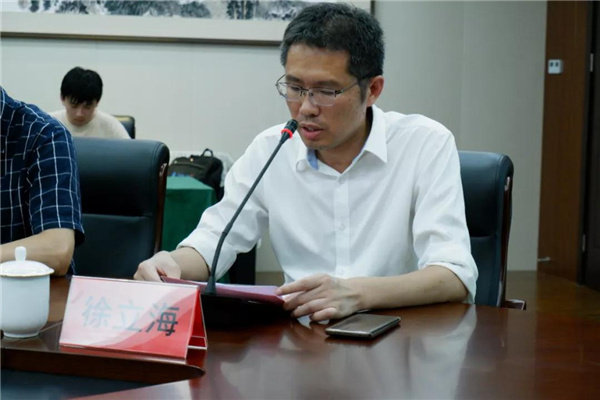 台州市教育局党委委员,副局长陈海晓,台州市教育局直管处负责人牟林正