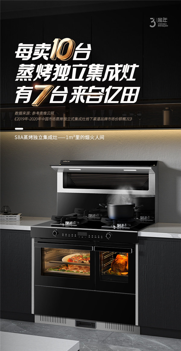 S8A蒸烤独立集成灶