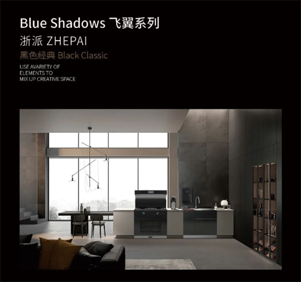 ZHEPAI浙派的蓝影飞翼系列集成灶