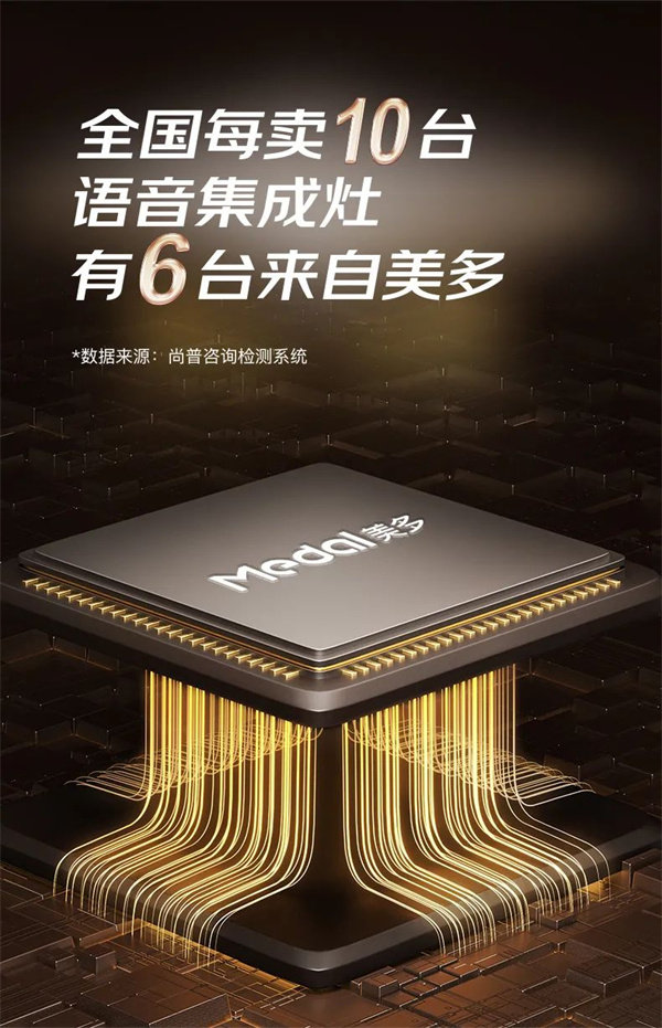 美多语音集成灶