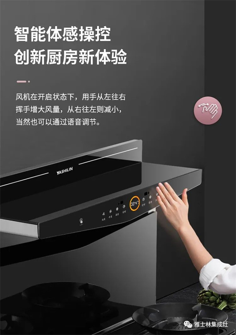 雅士林V6语音蒸烤一体集成灶